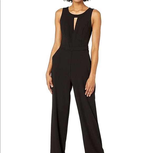 Black jumpsuit with pockets sleeveless - Picture 1 of 5